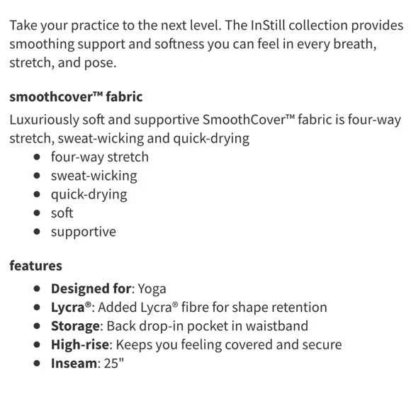 Lululemon Instill High Rise 25 Leggings | Size 0 - Picture 7 of 16